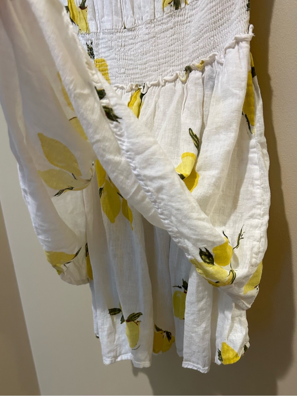 Rails Like New Angelina Linen Blend Cap Sleeve Citronnade Dress Size Large - Picture 7 of 8